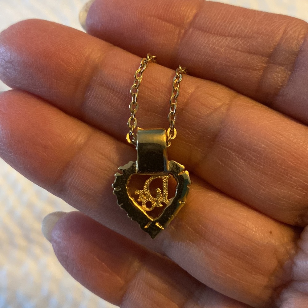 Christian Dior Vintage Heart Necklace - Picture 2 of 3